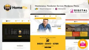 HomeFix WordPress Theme Preview for Handyman Services