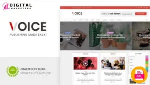 Voice WordPress Theme for Blogs and Magazines