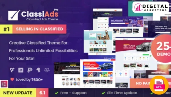 ClassiAds WordPress Theme for Classified Listings
