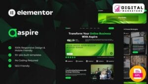Aspire Digital Marketing Elementor Template Kit [GPL]
