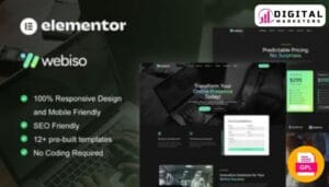 Webiso Digital Marketing Elementor Template Kit [GPL]