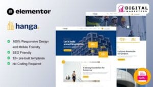 Hanga Construction Elementor Template Kit [GPL]