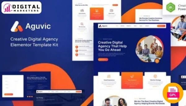 Aguvic Creative Digital Agency Elementor Template Kit [GPL]