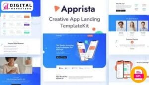 Apprista Creative App Landing Elementor Template Kit [GPL]
