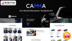 Camma Car Rental Elementor Template Kit [GPL]