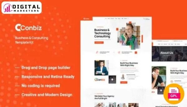 Conbiz Business & Consulting Elementor Template Kit [GPL]