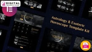 Astrology & Horoscope Esoteric Elementor Template Kit [GPL]