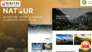 Natour Adventure Travel & Tourism Elementor Template Kit [GPL]