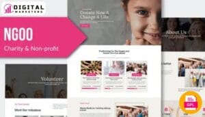 NGOO Charity & Non-profit Elementor Template Kit [GPL]
