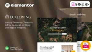 LuxeLiving Luxury Elementor Template Kit [GPL]