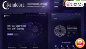 Pandoora Horoscope & Astrology Elementor Template Kit [GPL]