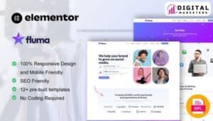 Fluma Digital Agency Elementor Template Kit [GPL]