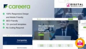 Careera Career Solutions Elementor Template Kit [GPL]