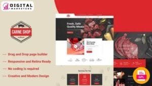 Carne Shop Elementor Template Kit [GPL]