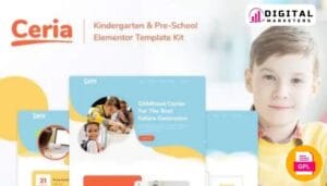 Ceria Kindergarten & Pre-School Elementor Template Kit [GPL]