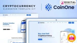 CoinOne Cryptocurrency Elementor Template Kit [GPL]