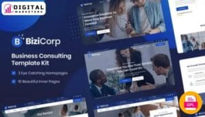 BiziCorp Business Consulting Elementor Template Kit [GPL]