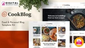CookBlog Food & Personal Blog Elementor Template Kit [GPL]