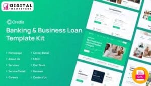 Credia Banking & Business Loan Elementor Template Kit [GPL]