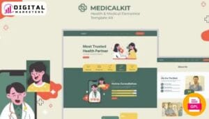 MedicalKit Health & Medical Elementor Template Kit [GPL]