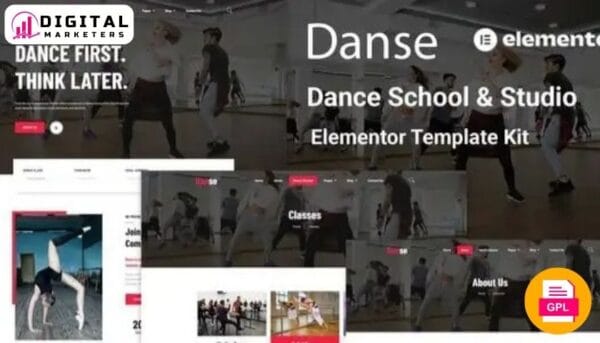 Dance School & Studio Elementor Template Kit [GPL]