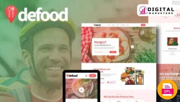 Defood Food Delivery Elementor Template Kit [GPL]