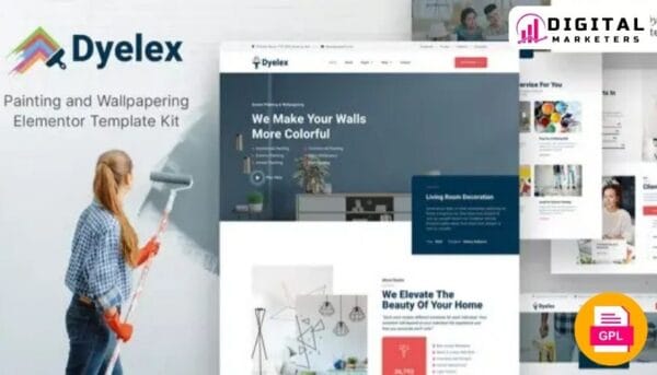 Dyelex Painting and Wallpapering Elementor Template Kit [GPL]
