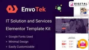 EnvoTek IT Solution and Services Elementor Template Kit [GPL]