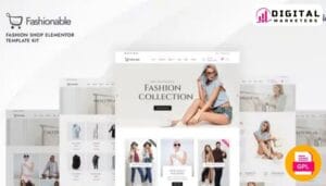 Fashionable Fashion Shop Elementor Template Kit [GPL]