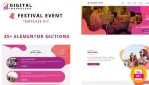 Festival Event Elementor Template Kit [GPL]