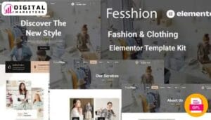 Fesshion Fashion & Clothing Elementor Template Kit [GPL]