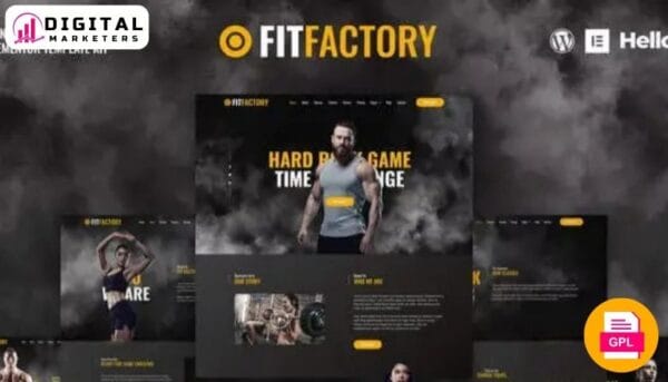 FitFactory Gym Elementor Template Kit [GPL]