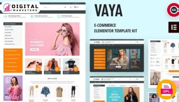 Vaya E-Commerce Elementor Template Kit [GPL]