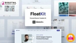FloatKit Personal Resume Elementor Template Kit [GPL]