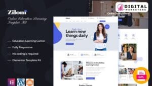 Zilom Online Education Learning Elementor Template Kit [GPL]