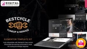 BestCycle Bicycle Repair Elementor Template Kit [GPL]