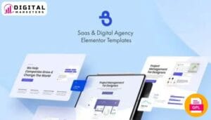 Burto - SaaS Digital Agency Elementor Template Kit [GPL]