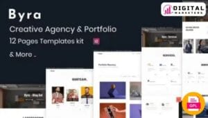 Byra - Creative Agency Modern Portfolio Elementor Template Kit [GPL]