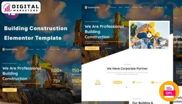 Constructa - Building & Construction Elementor Template Kit [GPL]