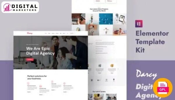 Darcy - Creative Agency Elementor Template Kit [GPL]
