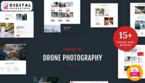 Drone Media - Aerial Photography & Videography Elementor Template Kit [GPL]