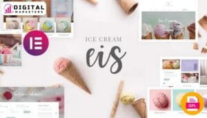 Eis Ice Cream Shop Elementor Template Kit [GPL]