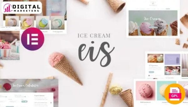 Eis Ice Cream Shop Elementor Template Kit [GPL]