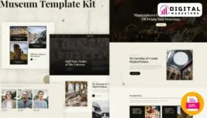 Ozeum Modern Art Gallery Museum Elementor Template Kit | Art Gallery [GPL]