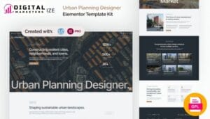 Urbanize Urban Planning Designer Elementor Template - Shape The Future Of Cities [GPL]