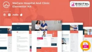 Wecare Hospital and Clinic Elementor Template Kit - Caring for Your Health Online [GPL]