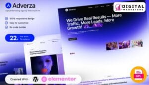 Adverza Digital Marketing Agency Elementor Template Kit [GPL]