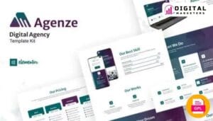 Agenze - The Digital Agency Elementor Template Kit [GPL]