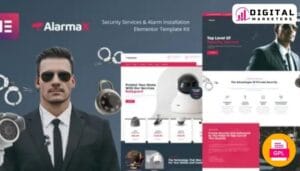 Alarmax - Security Services & Alarm Installation Elementor Template Kit [GPL]