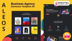 Aleos - Business Agency Elementor Template Kit [GPL]